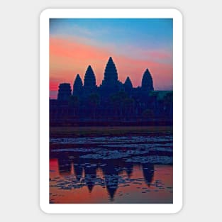 Cambodia. Angkor Wat. Sunrise. Sticker